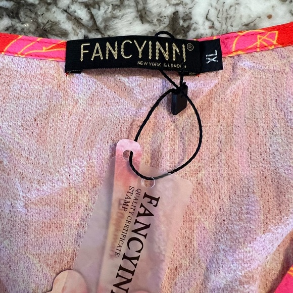 XL New Fancyinn Women’s Pink Orange Fall pockets Dress X Large Long Sleeve - Picture 8 of 15